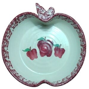 Apple Shaped Ceramic Splatterware